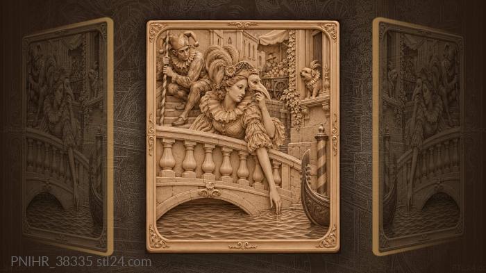 Venetian masquerade by the canal 3d STL model