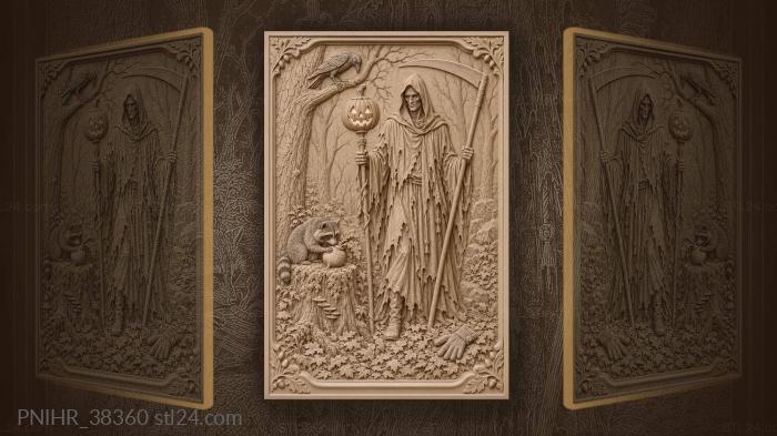Halloween night forest keeper raccoon 3d STL model