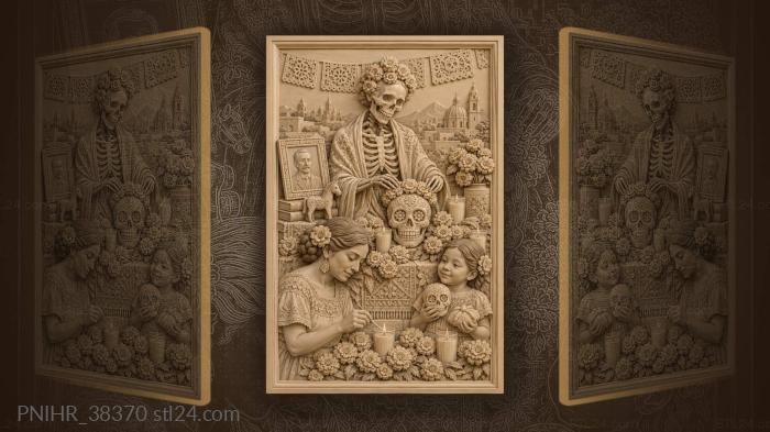 Day of the dead remembrance offering 3d STL model