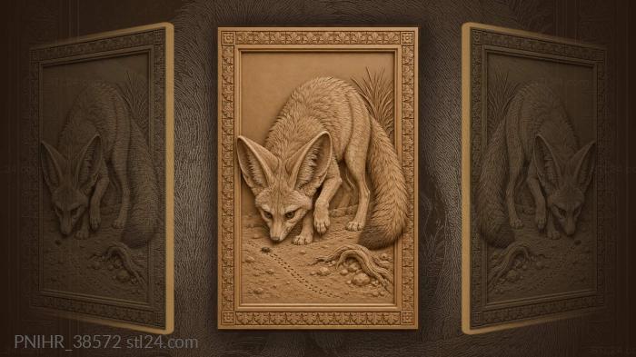 Fennec listening into the sand 3d STL model
