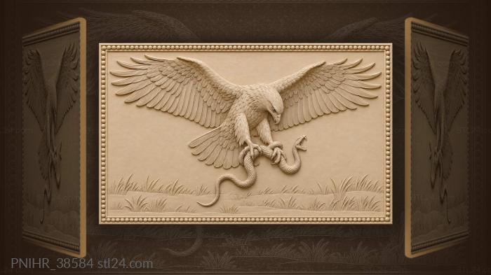 Snake tail swings loose below him 3d STL model