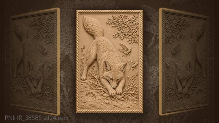 Corsac pounces on the jumping locusts 3d STL model