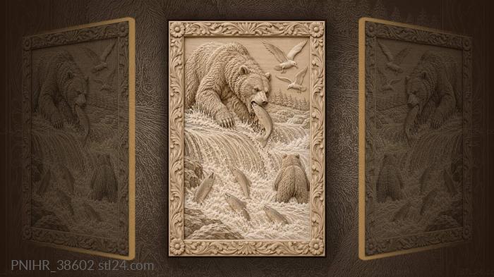 Salmon caught at the lip of the falls 3d STL model