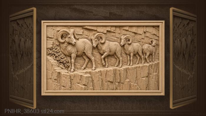 Rams thread a ledge above the drop 3d STL model