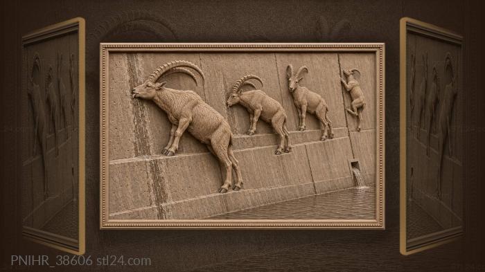 Ibex at the dam wall 3d STL model