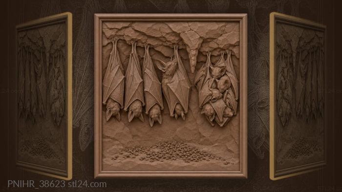 Cluster of young packs to side 3d STL model