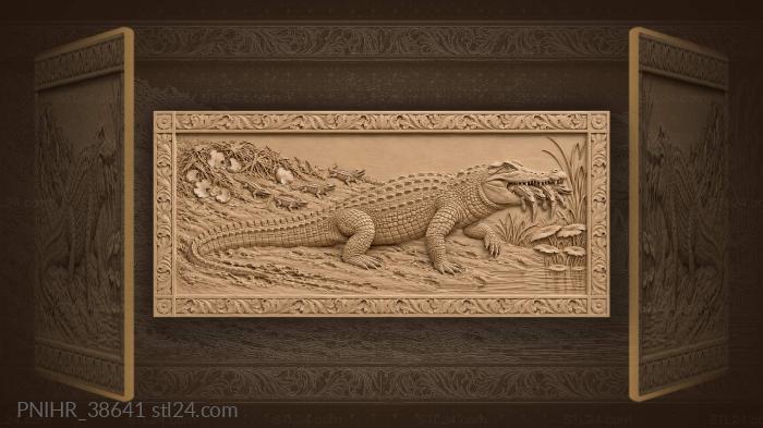 Tail grooves the muddy bank slope 3d STL model
