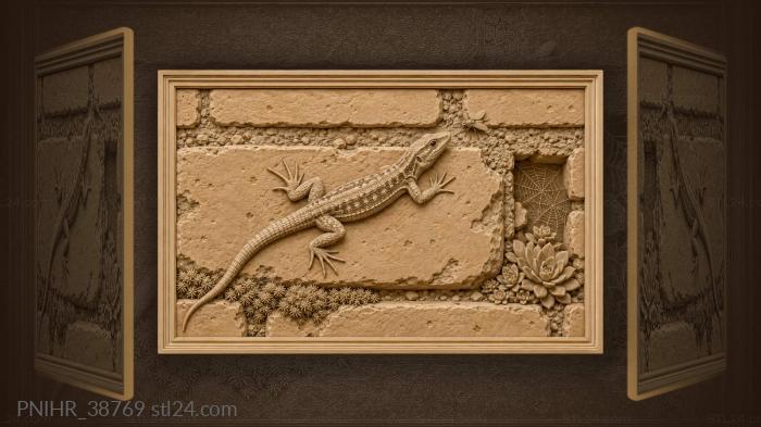 Fly settles on the mortar joint 3d STL model