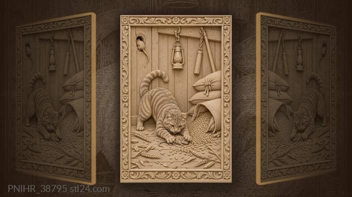 Second mouse escaping into wall hole 3d STL model