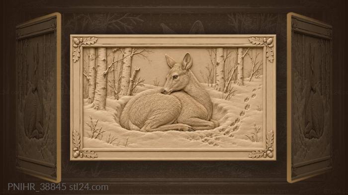 Snow hollow warmed by the body 3d STL model