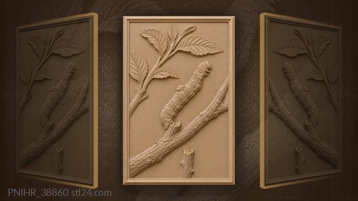 Young leaves around a false bud 3d STL model