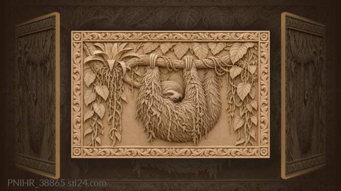 Bromeliad beside the shaggy algae coat 3d STL model
