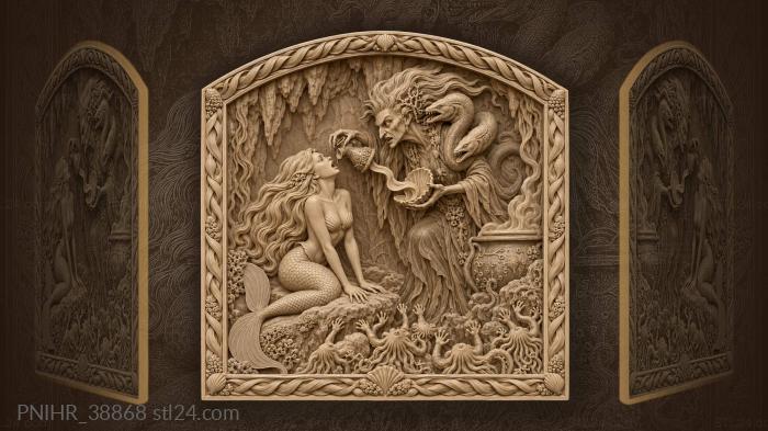 Sea witch bottles the mermaid voice 3d STL model