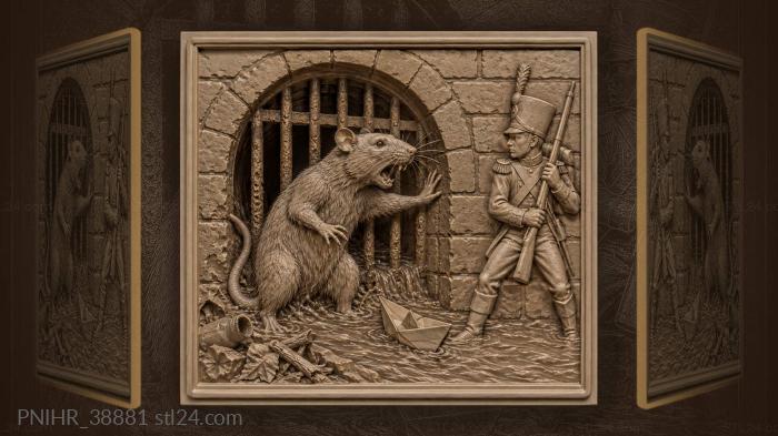 Rat guards paper boat passage 3d STL model