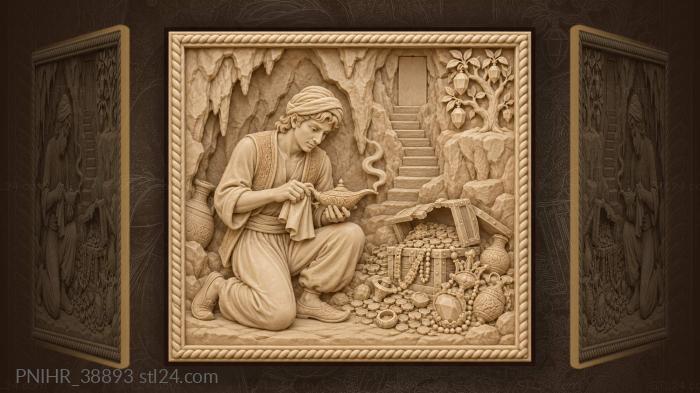 Rubbing the lamp with a sleeve 3d STL model