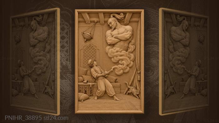 Towering genie sends the boy reeling 3d STL model