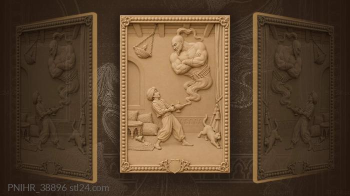 Summoned genie bends beneath the rafters 3d STL model