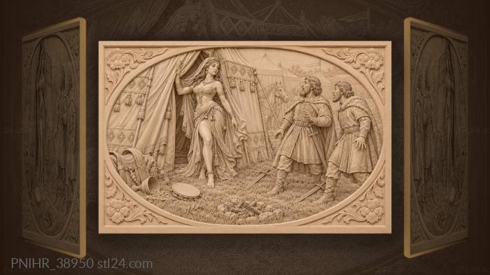 Shamakhan queen unveils a fateful moment 3d STL model