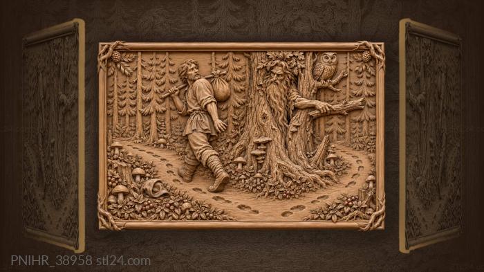 Traveller circles while the forest spirit redirects 3d STL model