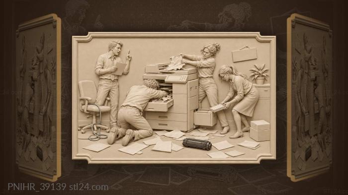 Printer’s last stand paper chaos 3d STL model