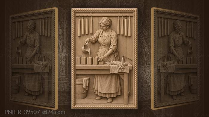 Candle maker with wicks and snuffer 3d STL model