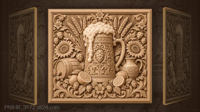 Overflowing stein brewing celebration 3d STL model