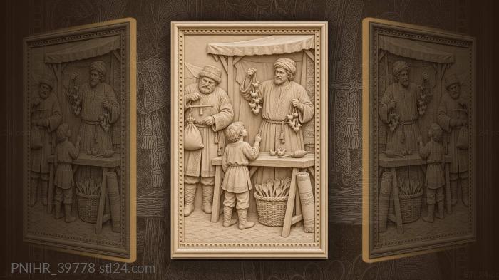 Fair trade clay whistles merchant 3d STL model