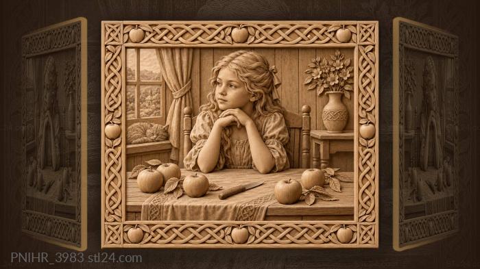 Maiden postpones slicing the waiting apples 3d STL model