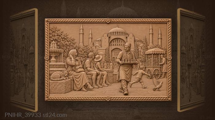 Tea by hagia sophia istanbul 3d STL model