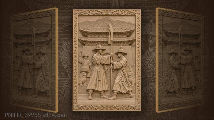 Seoul palace guard changing ceremony 3d STL model
