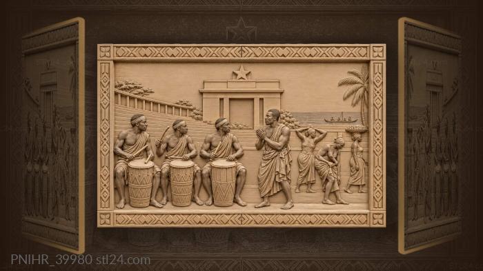 Fourth man clapping the time for them 3d STL model