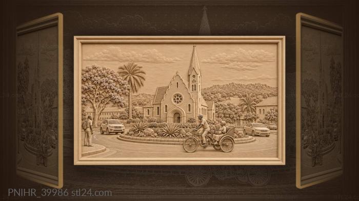 Passenger with a bag behind the rider 3d STL model