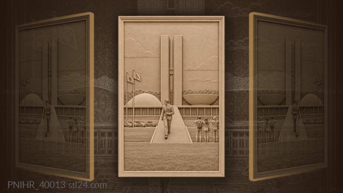 Twin towers between the senate domes 3d STL model
