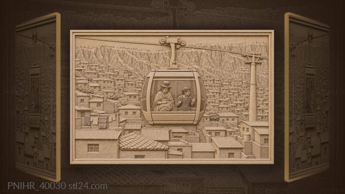 La paz cable car journey 3d STL model