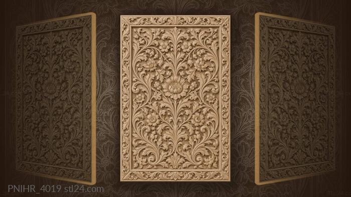 Intertwined shoots with buds and tendrils 3d STL model