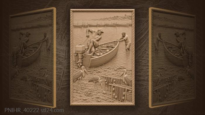 Lake victoria fisherman starting motor 3d STL model