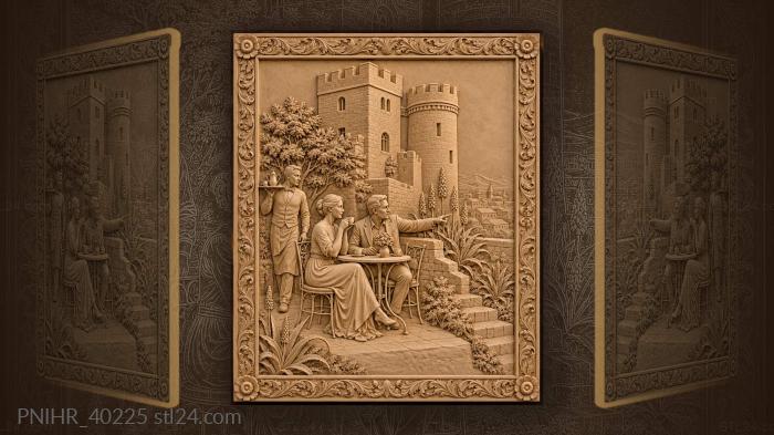 Heinitzburg castle terrace view windhoek 3d STL model
