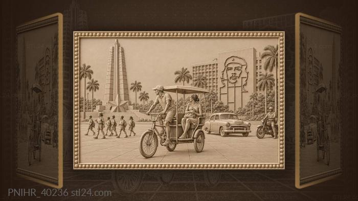 Havana plaza revolution memorial tower 3d STL model