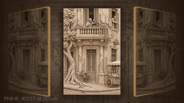 Havana corner radio and cat 3d STL model