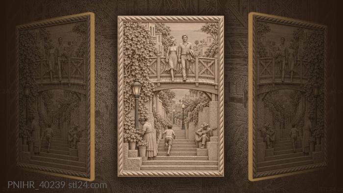 Sighs bridge lima romantic walk 3d STL model