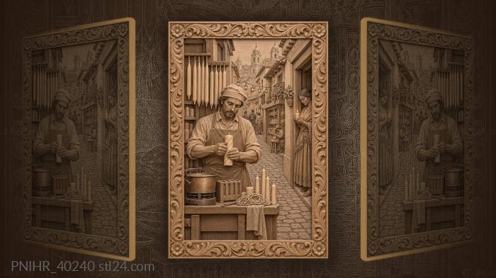 Quito workshop candle maker lane 3d STL model