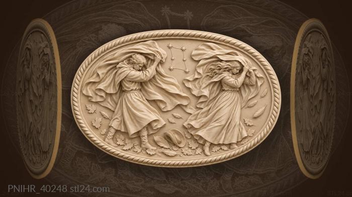 Gemini windblown cloaks starfield twins 3d STL model