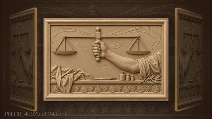 Balance beam arm weights conscience 3d STL model