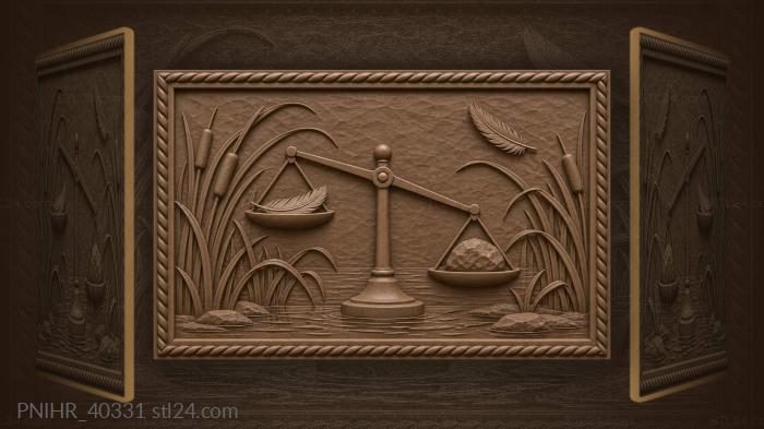 Feather weight truth balance stone 3d STL model