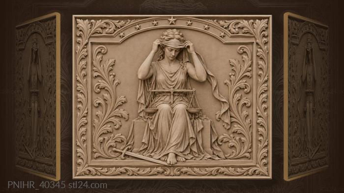 Truth revealed scales and stars 3d STL model