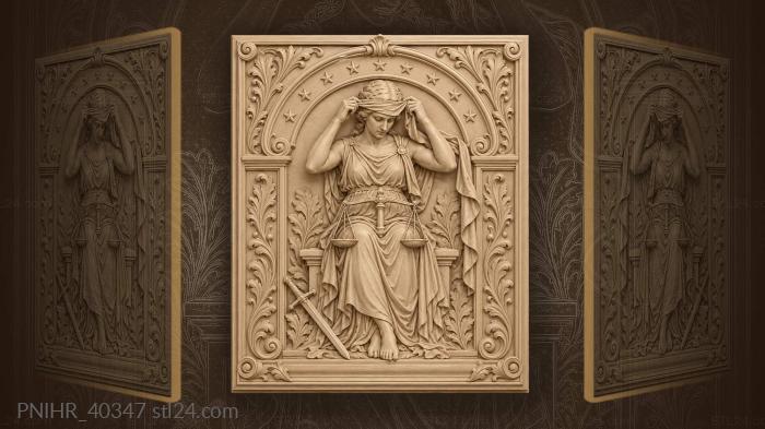 Truth revealed scales of justice 3d STL model