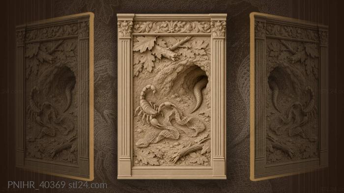 Snake shed and scorpion curiosity 3d STL model