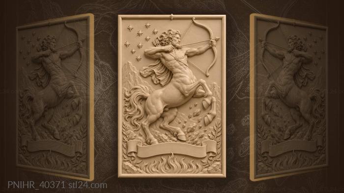 Centaur archer with starry sky 3d STL model