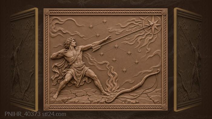 Flying arrow reaching distant star 3d STL model