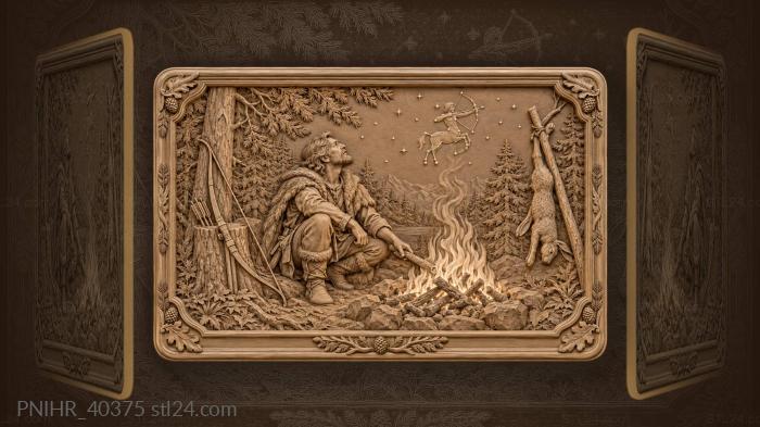 Reading the night sky over the treetops 3d STL model